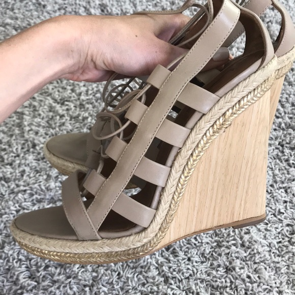 Taupe Aquazzura Amazon wedges - Picture 7 of 9